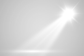 Poster - Realistic spotlights for lighting.Equipment for illumination.	