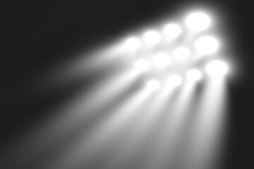 Aufkleber - Realistic spotlights for lighting.Equipment for illumination.	