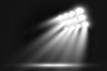 Aufkleber - Realistic spotlights for lighting.Equipment for illumination.	