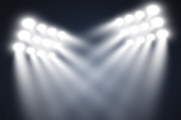 Aufkleber - Realistic spotlights for lighting.Equipment for illumination.	