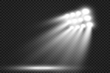 Aufkleber - Realistic spotlights for lighting.Equipment for illumination.	