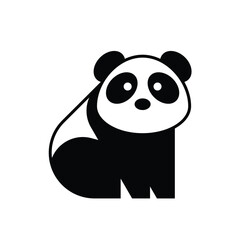 Poster - Panda logo. Icon design. Template elements	