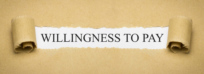 Wall Mural - Willingness to Pay