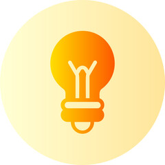 Poster - bulb gradient icon