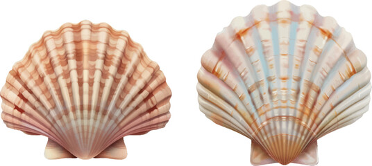 Poster - Marine shell or seashell scallop