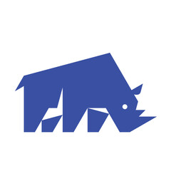 Wall Mural - Rhino logo. Icon design. Template elements	