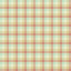 Wall Mural - Seamless pattern of plaid. check fabric texture. striped textile print.Checkered gingham fabric seamless pattern. Vector seamless pattern.