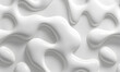3D White Liquid Flow Pattern Background
