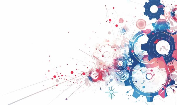 abstract colorful futuristic background. circles