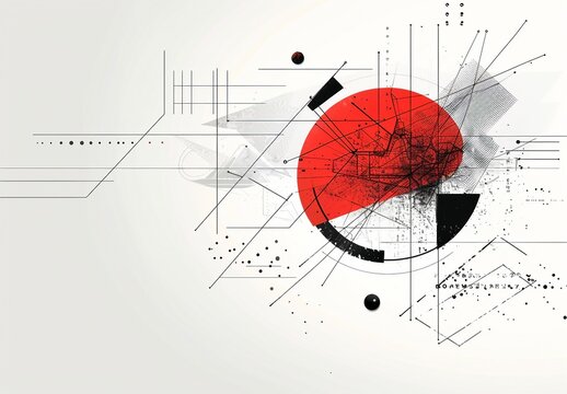 abstract colorful futuristic background. circles