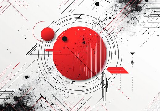 abstract colorful futuristic background. circles