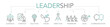 leadership two-tone Thin Line Banner 