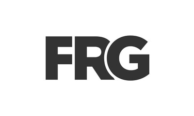 Poster - FRG logo design template with strong and modern bold text. Initial based vector logotype featuring simple and minimal typography. Trendy company identity.