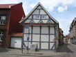 Fachwerkhaus an der Alten Jeetze in der Altstadt in der historischen Stadt Salzwedel in der Altmark in Sachsen-Anhalt