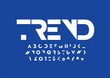 © Vectoran - Vector of stylized modern font and alphabet