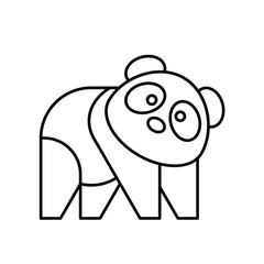 Poster - Panda logo. Icon design. Template elements	