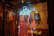 A boutique that uses augmented reality to let customers try on clothing from historical periods