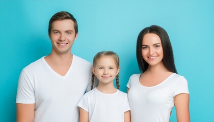 Beautiful smiling Lovely family on background