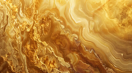 Wall Mural - Abstract marble gold background. Generative AI.