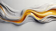 Luxury wavy background. Abstract liquid art. Three-dimensional visual effect. Inspiration mix of 3d art and fluid art. Contemporary trendy design, cover, poster, header