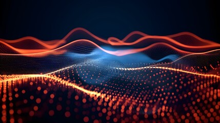 Wall Mural - layer big data binary flux. bigdata flow abstract vector technology background.