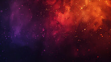 Abstract Dark Grainy Gradient Background With Red, Orange, And Purple Glowing Spots And Noise-making Texture