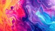 Holographic paint explosion design, fluid colors flow, colorful storm Liquid mixing colours motion concept, trendy abstract background layout template for business presentation