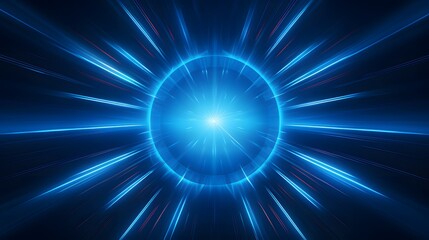 Radial blue light through the tunnel glowing in the darkness for print designs templates, Advertising materials, Email Newsletters, Header webs, e commerce signs retail shopping, advertisement busines