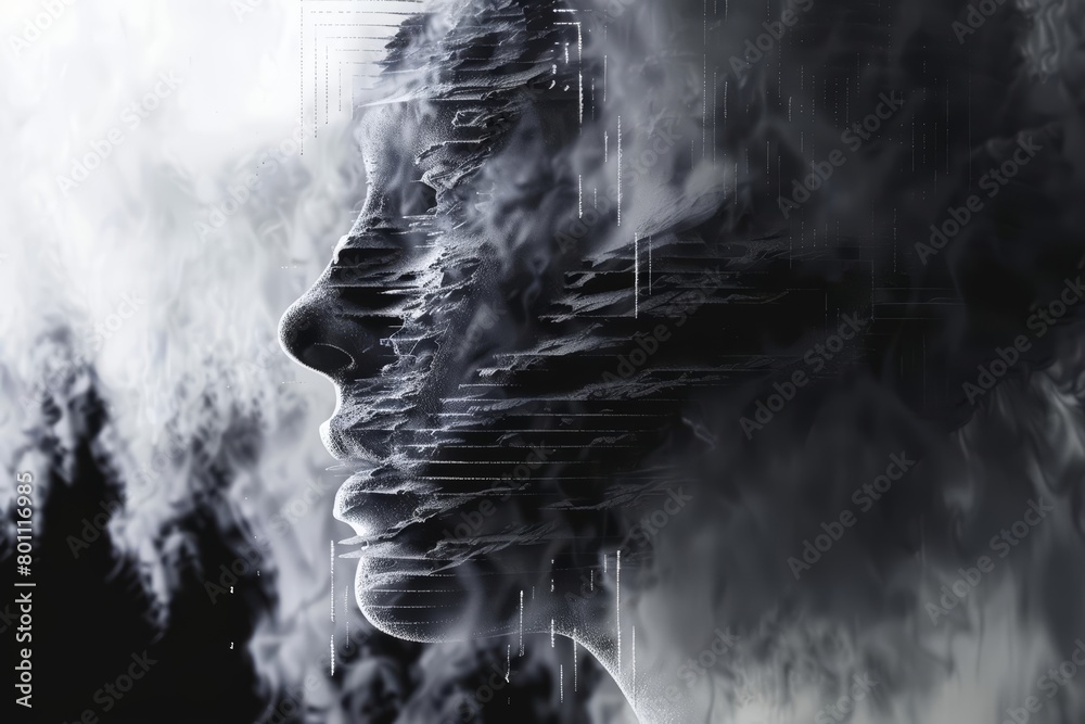 Ilustración de Stock Explore the concept of digital sound manipulation ...