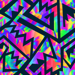 Wall Mural - Bright gradient seamless pattern