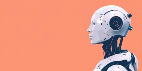 Poster - minimalistic banner artificial intelligence technology