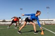 © Rawpixel.com - Man and woman athletes practicing and drilling