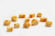bread croutons croutons on a white background