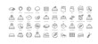 © tettygreen - Set of outline bedding icons. Vector illustration