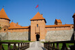Trakai, Lithuania - Medieval castle, entrance tower and brige
