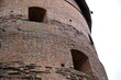 Trakai, Lithuania - Medieval castle, round tower - close-up