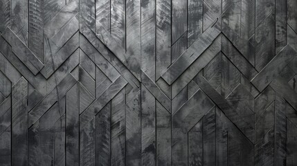 Canvas Print - Black wooden wall texture background.