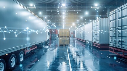 Aufkleber - A visualization of technological innovations driving the cold chain market. Generative AI.