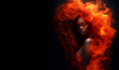 © ana - Flaming beauty african american woman of color. Supernatural woman on fire. Fiery long hair. Walking trough the fire. Ethnic woman. Also related to: Ashes, Devil, Hellfire, Passion, Desire, Strength