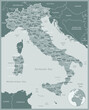 Italy - detailed map with administrative divisions country. Vector illustration