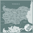 Bulgaria - detailed map with administrative divisions country. Vector illustration