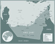 United Arab Emirates - detailed map with administrative divisions country. Vector illustration