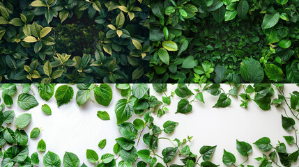 Canvas Print - green ivy on wall