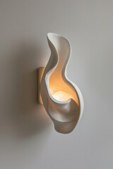 Wall Mural - Abstract Wall Art with Soft Glow Lighting