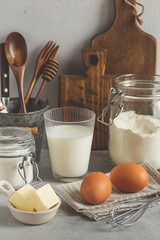 baking utensils and ingredients