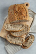  homemade seeded multigrain sour dough bread