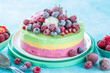 rainbow ice cream cake
