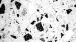 Wall terrazzo texture gray and black of stone granite white background. Generative AI.
