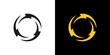 © svsetyo - Electric circle logo vector. power bolt energy thunder icon symbol