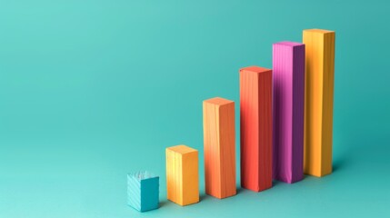 Poster - a bar chart comparing sales figures over time, highlighting growth and identifying opportunities for